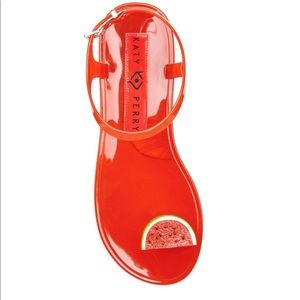 Pre-Owend Katy Perry the Geli sandals watermelon.